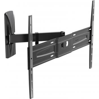 Soporte de pared Meliconi Ghost Slim R600 Plus gris metalizado para TV de 50'' a 86'', VESA 300/400/600, orientable e inclinable