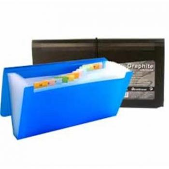 Carpeta fuelle folio plástico con maletín y asa