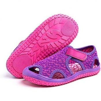 Sandalias Niño Niña Verano Sandalias Deportivas Playa Zapatillas Antideslizante Senderismo Piscina Rosa Púrpura Azul Gris Verde EU 21-31 Púrpura2 30