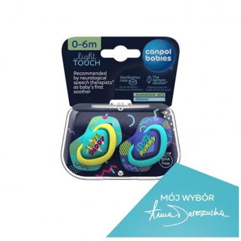Canpol Babies Neon Love A 0-6m Dummy Blue 2 pc