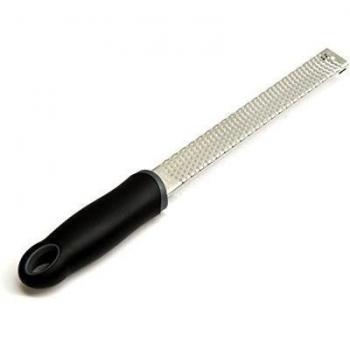 Premium acero inoxidable queso Zester/Rallador fino, color negro by DELIAWINTERFEL