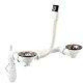 Desagüe Nicoll 224316 para fregadero doble D90mm con control manual y cesta de ahorro de espacio
