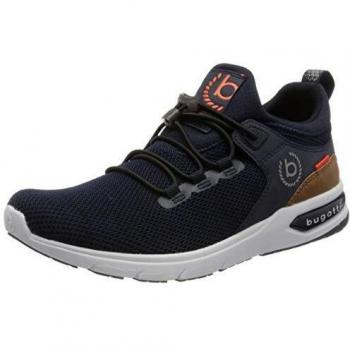 Bugatti Numbis Dark Blue Slip-On Sneakers for Men, Size 40