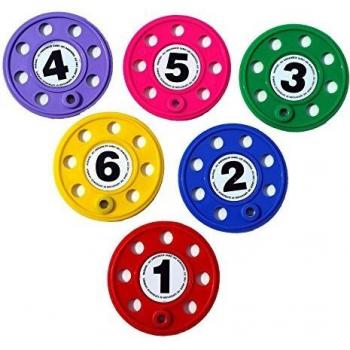 Discos de Buceo Numerados Leisis Multicolor (6 unidades)