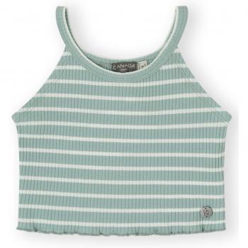 CAMISETA DE NIÑA CROP A RAYAS