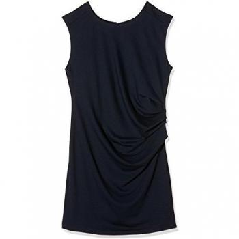 KAFFE Women's Round-Neck Slim Dress, Midnight Marine Blue, XXL