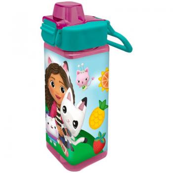 Botella Cuadrada Gabby's Dollhouse PP Libre de BPA 500ml