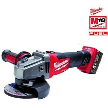 Milwaukee M18 CAG125XPD-502C 18V Li-Ion Accu haakse slijper set