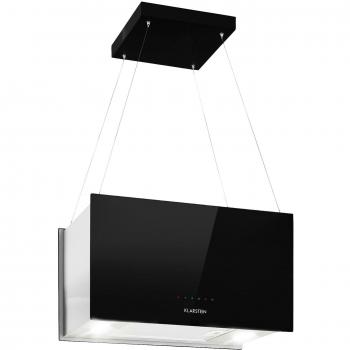 Campana Extractora de Isla Klarstein Kronleuchter L 60 cm, 590m³/h, LED Táctil, Negro