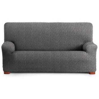 Funda para Sofá Eysa ROC Gris oscuro elástica 4 plazas 70 x 120 x 290 cm