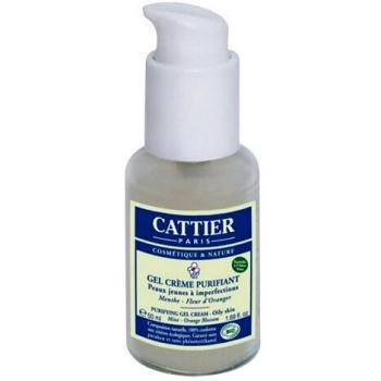 Cattier Organic Purifying Gel Cream for Oily Skin with Mint & Orange Blossom - 50ml