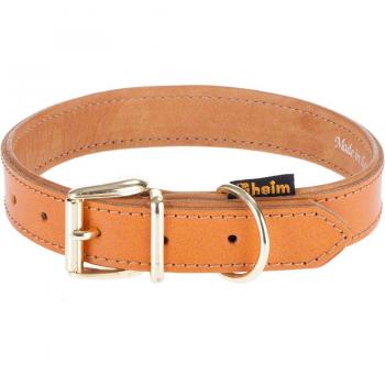 Collar de cuero Heim Buffalo coñac para perros - Tallas 55: 40-50 cm de cuello