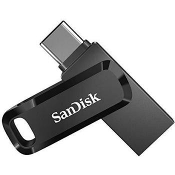SanDisk Ultra Dual Drive Go USB Flash Drive 256 GB USB Type-A / USB Type-C 3.2 Gen 1 Black