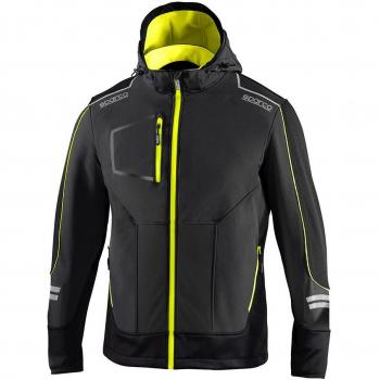 Chaqueta Tech Softshell Gris /amarillo Fluor Talla M