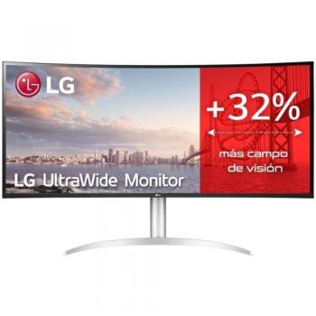 LG 40WP95C-W 39.7 Curved UltraWide 5K2K Nano IPS Monitor, HDR10, Thunderbolt 4 / USB-C, HDMI, DisplayPort, Built-in Speakers, Height Adjustable Stand - Silver