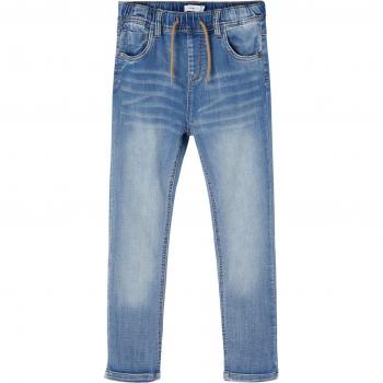 Jeans Name It Kids Mryan Slim Light Blue Denim para Niños, 3370-th, Composición: 70% Algodón, 27% Poliéster, 3% Elastano