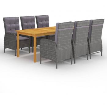 7-Piece Grey Garden Dining Set