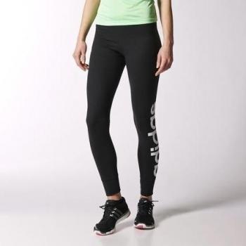 adidas ESS Lineartight - Mallas para mujer, color negro / blanco, talla XXL