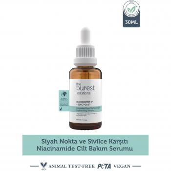 The Purest Solutions Niacinamide 5% + Zinc PCA 1%, 30 ml - Intensive Pore Tightening & Restoring Serum, Vegan, Cruelty Free, Eco Friendly