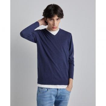 Easy Wear Jersey con cuello pico de hombre