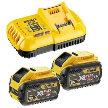 Kit DeWALT DCB118Y2: Cargador rápido + 2 baterías FlexVolt 54V/12Ah Li-Ion