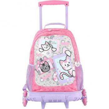Mochila Totto Selfie Cat Infantil con Triple Rueda Grande