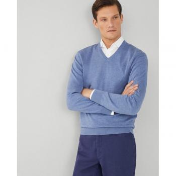 Jersey Hackett cuello pico con logo bordado