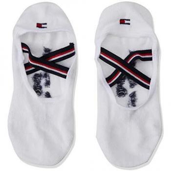 Tommy Hilfiger TH Girls Strap Footie 1p Calcetines, Blanco