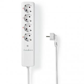 Regleta Inteligente de RF Nedis | 4x Schuko Tipo F | 3680 W NE550713714
