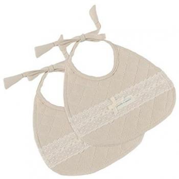 Pasito a Pasito 73874 - Set de 2 baberos, color beige oxford