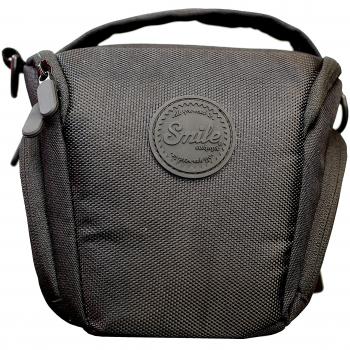 Smile - Bolsa Holster para Cámaras Fotográficas DSLR y Réflex - Ideal para Cámaras Réflex con Objetivo Básico Tipo Kit, Negro