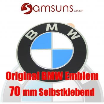 H+B JAKOPARTS Original BMW Logo Emblema 70 mm Placa llanta Emblema Etiqueta autoadhesiva Nuevo