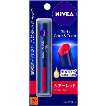 Nivea Rich Care & Color Lip Gel - Sheer Red 2g