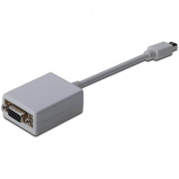 Cable Adaptador DisplayPort Mini DP a HD15, 0.15m, Blanco
