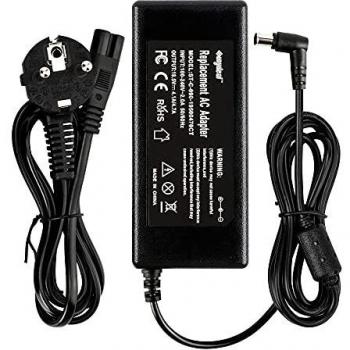 SUNYDEAL Cargador Adaptador Fuente de Alimentación 90W para Portátil Sony, 19.5V 4.7A, 6.0 * 4.4mm, para Sony Sony VAIO PCG-505, PCG-R505, PCG-C1, PCG-GR, PCG-SR Series