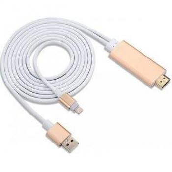 Cable Adaptador MHL Lightning a HDMI USB para iPad y iPhone 4 en 1