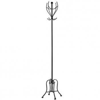 Perchero Negro Metal (30 x 180 x 30 cm)