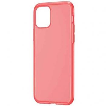 Funda Baseus Transparente de Gel Silicona para iPhone 11 Pro Max Rosa y Roja