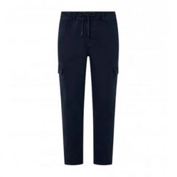 Pantalones Cargo Pepe Jeans Gymdigo Azul Marino Slim Fit Hombre 34 Algodón Sostenible
