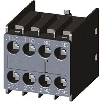 Siemens Contacto auxiliar Sirius 3RH2, montaje a presión, terminal rosca, 4 NC, 250 Vdc, 690 Vac, 6 A dc