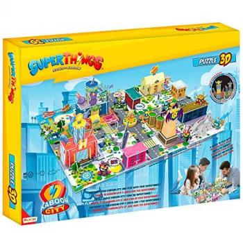 Puzzle 3D Superthings Kaboom City 2022 - Juguete, Multicolor, Expansión, único (Eleven Force 15532)
