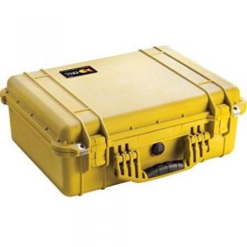 Maleta Peli 1520 Amarilla con Espuma de Protección