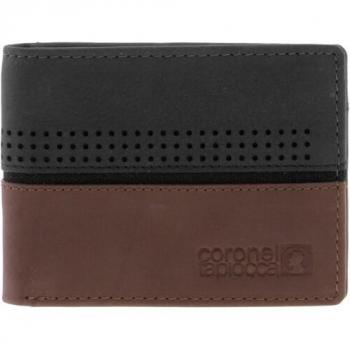 Cartera de hombre de piel color marrón