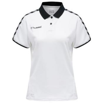 Hummel Polo De Manga Corta Authentic Functional Femenino, Blanco, L