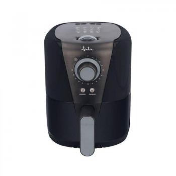 JATA JEFR1221 - Freidora sin aceite con cestillo de 1.5 l, Temperatura de 80 a 200º, Cestillo antiadherente y apto para lavavajillas, Temporizador de 30 minutos, Diseño compacto, Color Negro