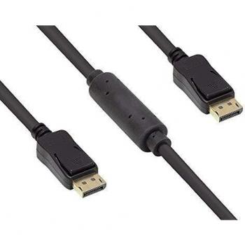 Cable DisplayPort Activo 1.2, Conector 15 m Negro