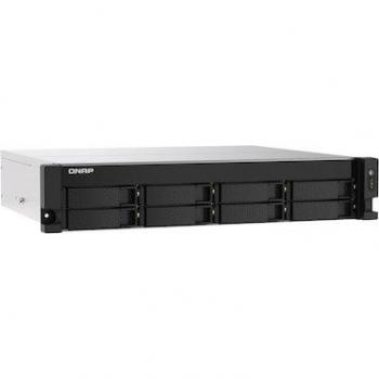 QNAP TS-873AeU-RP 8-Bay Rackmount NAS System with Redundant Power Supply and iSCSI Support