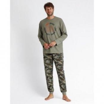 LOIS Pijama Manga Larga Camouflage para Hombre