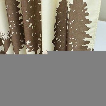 Rebecca ni misterio ciervos espesan impermeable 180 gramos de gamuza de grosor de poliéster cortina de ducha cortina de baño partición baño moho, Wide 200cm high 220x send plastic hook