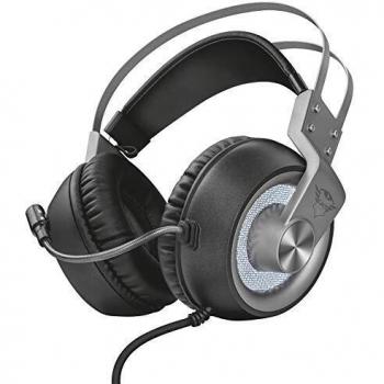 Trust Gaming GXT 435 Ironn 7.1 Auriculares con Micrófono - Drivers 50mm - Micrófono Flexible - Laterales Iluminación LED - Cable 2m USB